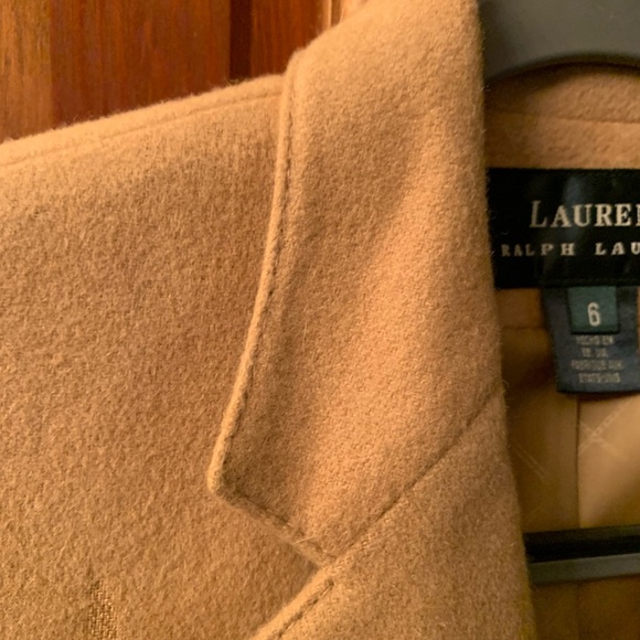 Ralph Lauren, CAMEL TAN blazer jacket. Size 6 GREEN LABEL, CAMEL TAN lining. - Picture 3 of 9
